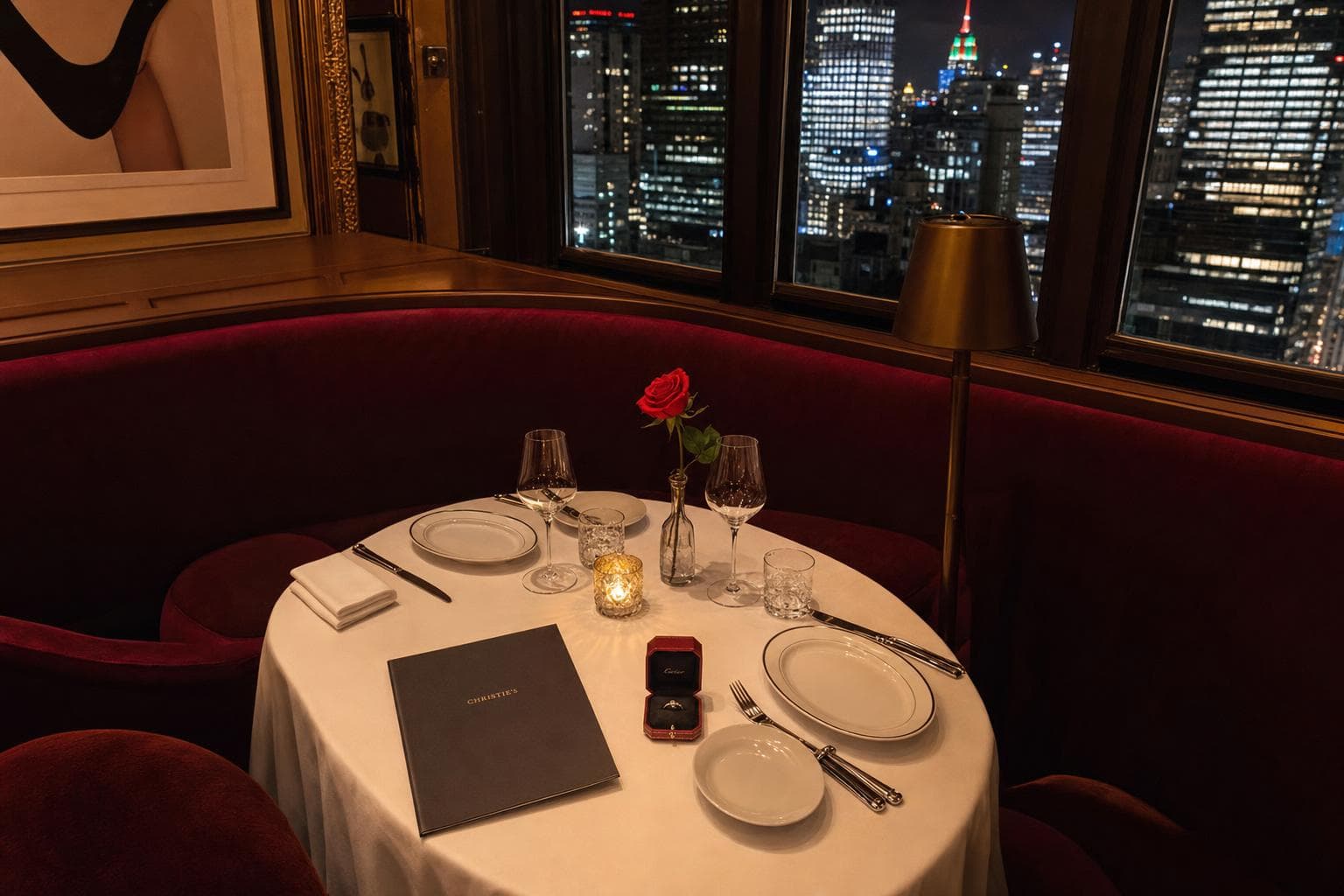 The perfect private dinner proposal in New York